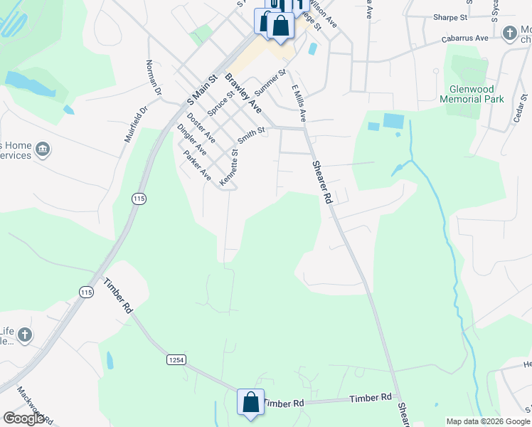 map of restaurants, bars, coffee shops, grocery stores, and more near 563 Ridge Avenue in Mooresville
