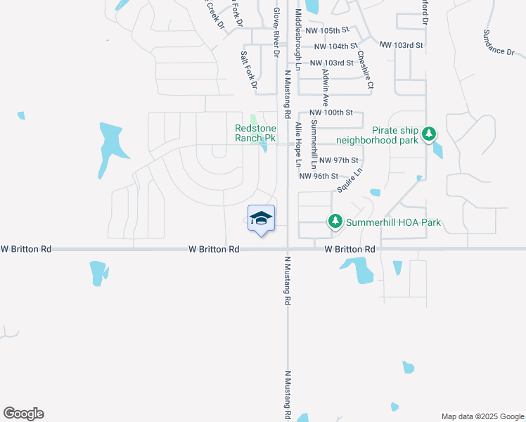 map of restaurants, bars, coffee shops, grocery stores, and more near 9637 High Noon Road in Yukon