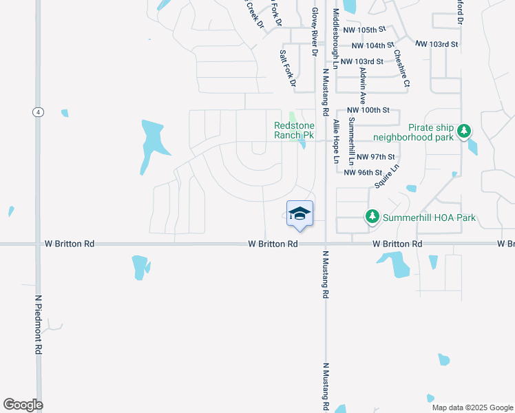 map of restaurants, bars, coffee shops, grocery stores, and more near 9604 High Noon Road in Yukon