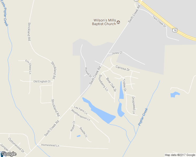 map of restaurants, bars, coffee shops, grocery stores, and more near 122 Snowberry Lane in Smithfield