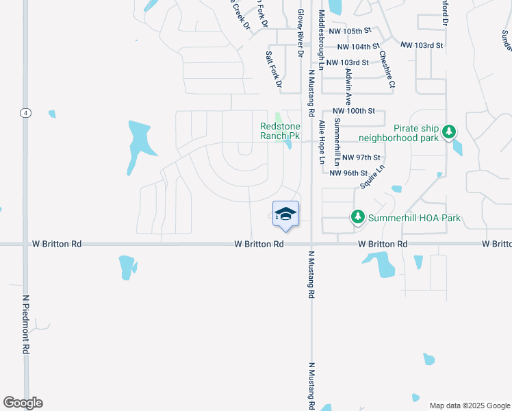 map of restaurants, bars, coffee shops, grocery stores, and more near 9604 High Noon Road in Yukon