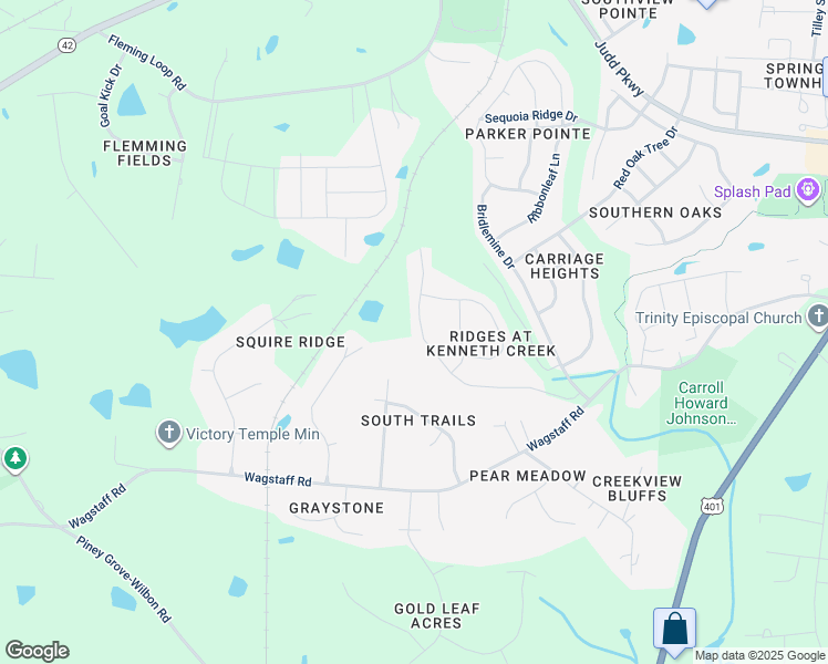 map of restaurants, bars, coffee shops, grocery stores, and more near 1045 Leatherstone Lane in Fuquay Varina