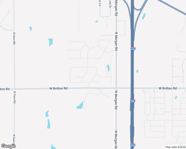 map of restaurants, bars, coffee shops, grocery stores, and more near 9700 Goodman Street in Yukon