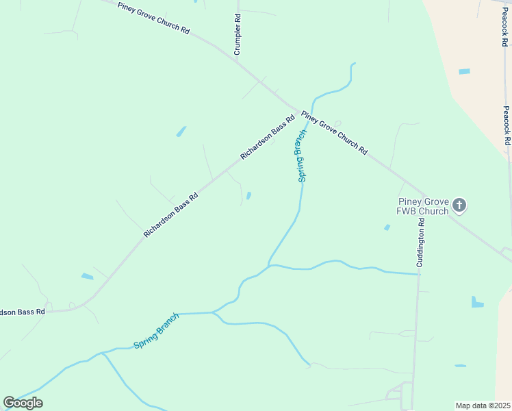 map of restaurants, bars, coffee shops, grocery stores, and more near 2408 Richardson Bass Road in Kenly