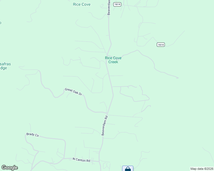 map of restaurants, bars, coffee shops, grocery stores, and more near 1723 Beaverdam Road in Canton