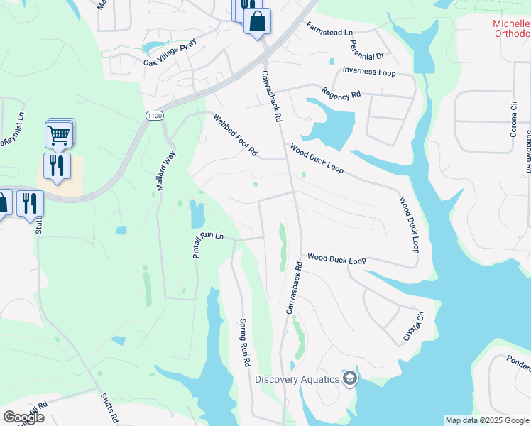 map of restaurants, bars, coffee shops, grocery stores, and more near 111 Billy Jo Road in Mooresville
