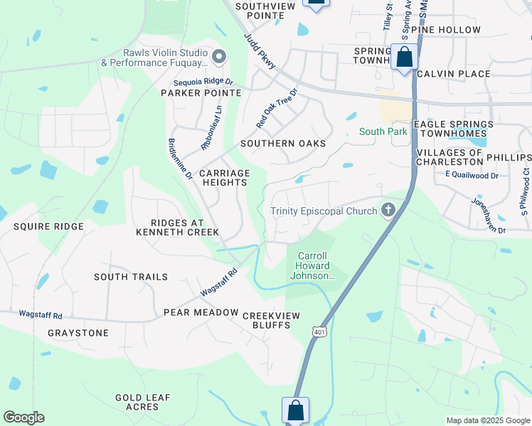 map of restaurants, bars, coffee shops, grocery stores, and more near 638 Cotton Brook Drive in Fuquay-Varina