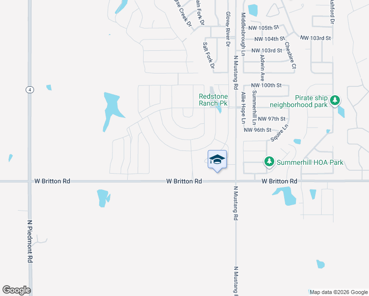 map of restaurants, bars, coffee shops, grocery stores, and more near 9604 High Noon Road in Yukon