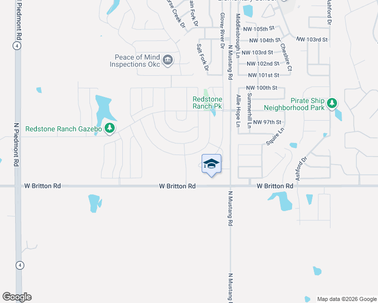 map of restaurants, bars, coffee shops, grocery stores, and more near 9604 High Noon Road in Yukon