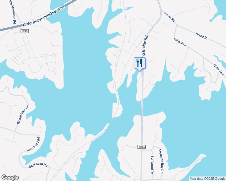 map of restaurants, bars, coffee shops, grocery stores, and more near 4641 Enoch Drive in Lake Norman of Catawba