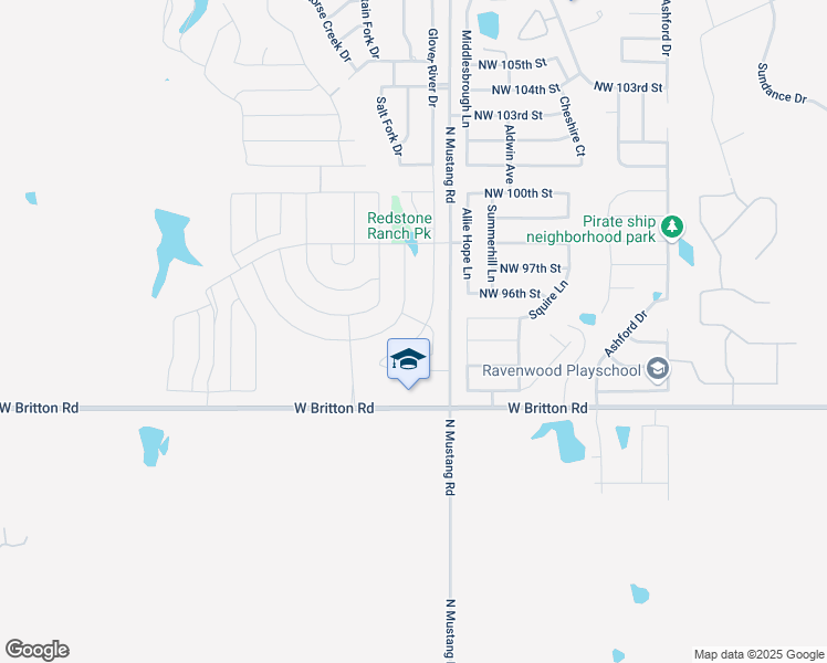 map of restaurants, bars, coffee shops, grocery stores, and more near 9704 Glover River Drive in Yukon