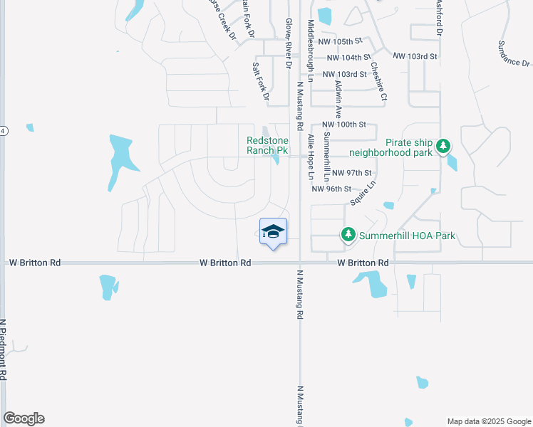 map of restaurants, bars, coffee shops, grocery stores, and more near 9637 High Noon Road in Yukon