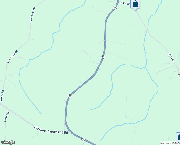 map of restaurants, bars, coffee shops, grocery stores, and more near 4083 North Carolina 18 in Vale