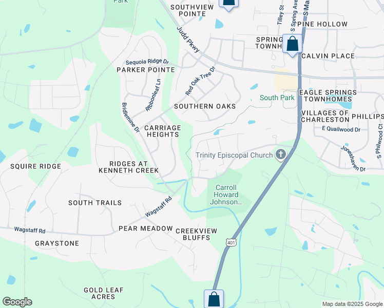 map of restaurants, bars, coffee shops, grocery stores, and more near 638 Cotton Brook Dr in Fuquay-Varina