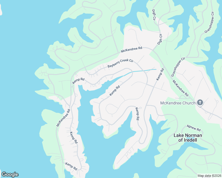 map of restaurants, bars, coffee shops, grocery stores, and more near 515 Kemp Road in Mooresville