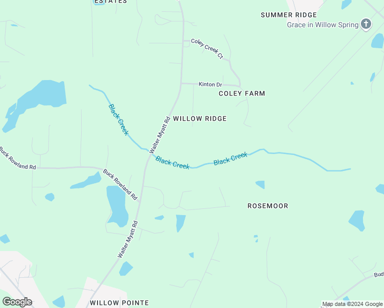 map of restaurants, bars, coffee shops, grocery stores, and more near 212 Black Creek Court in Wake County