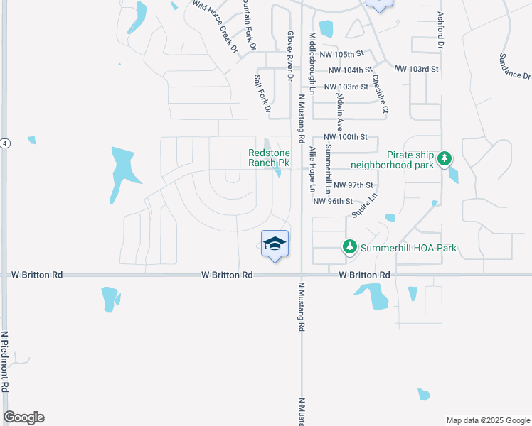 map of restaurants, bars, coffee shops, grocery stores, and more near 9637 High Noon Road in Yukon