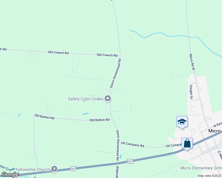 map of restaurants, bars, coffee shops, grocery stores, and more near 1680 Davis Homestead Road in Selma