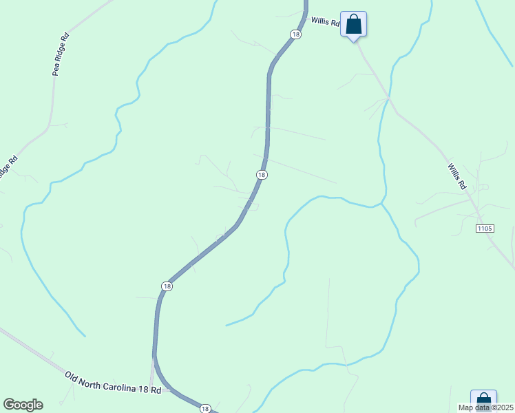 map of restaurants, bars, coffee shops, grocery stores, and more near 4036 North Carolina 18 in Vale