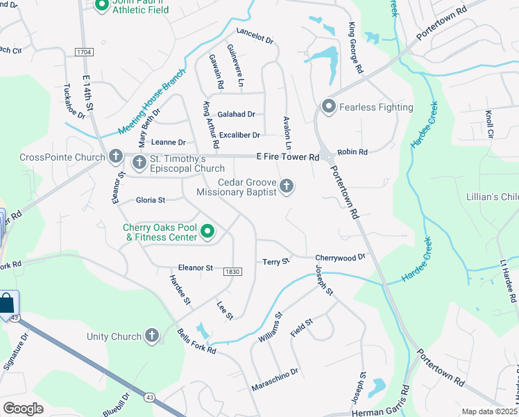 map of restaurants, bars, coffee shops, grocery stores, and more near 120 Regalwood Road in Greenville