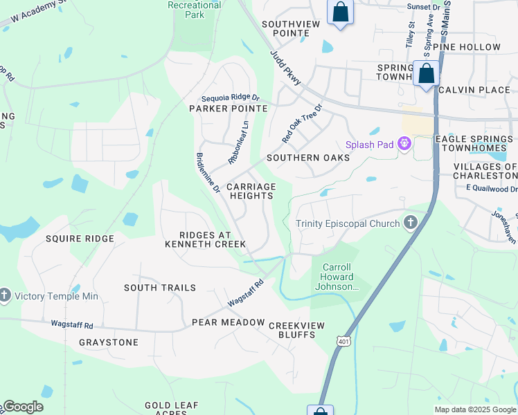map of restaurants, bars, coffee shops, grocery stores, and more near 1032 Steelhorse Drive in Fuquay Varina