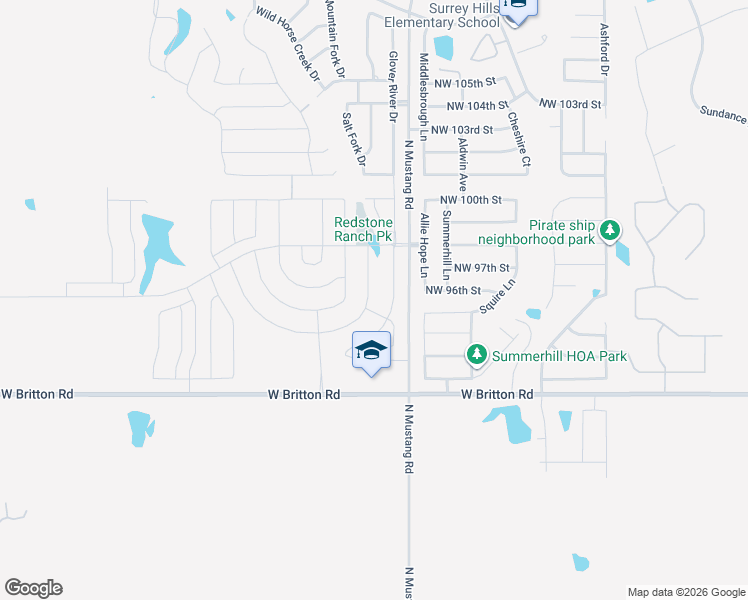 map of restaurants, bars, coffee shops, grocery stores, and more near 9720 Jackrabbit Road in Yukon