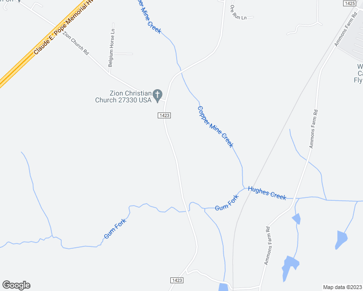 map of restaurants, bars, coffee shops, grocery stores, and more near 2702 Farrell Road in Sanford