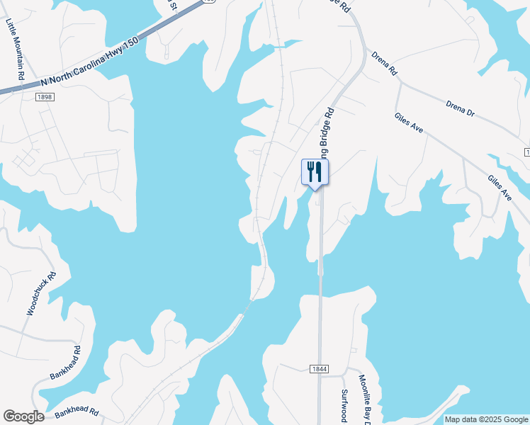 map of restaurants, bars, coffee shops, grocery stores, and more near 4591 Enoch Drive in Lake Norman of Catawba