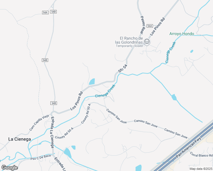 map of restaurants, bars, coffee shops, grocery stores, and more near 384 Los Pinos Road in Santa Fe