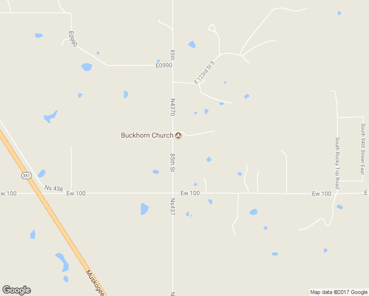 map of restaurants, bars, coffee shops, grocery stores, and more near 13100 85th Street in Muskogee