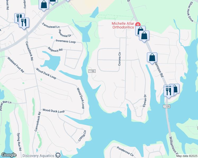 map of restaurants, bars, coffee shops, grocery stores, and more near 426 Sundown Road in Mooresville