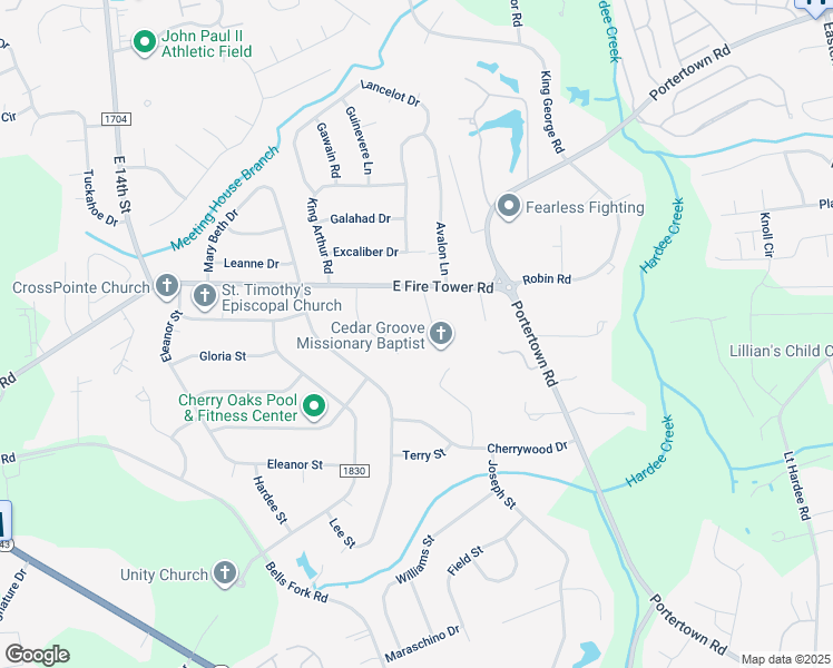 map of restaurants, bars, coffee shops, grocery stores, and more near 100 Canterbury Court in Greenville
