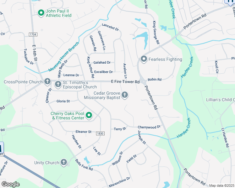 map of restaurants, bars, coffee shops, grocery stores, and more near 100 Canterbury Court in Greenville