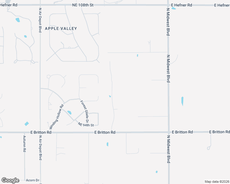 map of restaurants, bars, coffee shops, grocery stores, and more near 9900 Prosper Drive in Oklahoma City