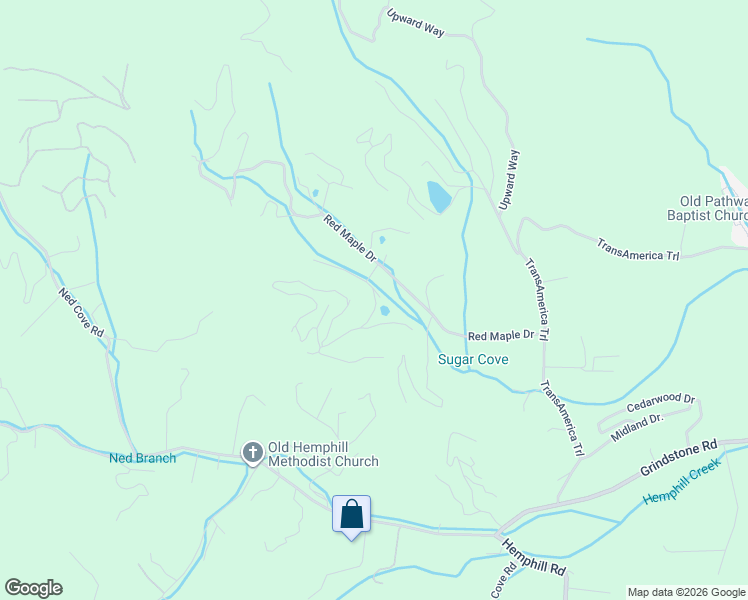 map of restaurants, bars, coffee shops, grocery stores, and more near 104 Hanks Road in Waynesville