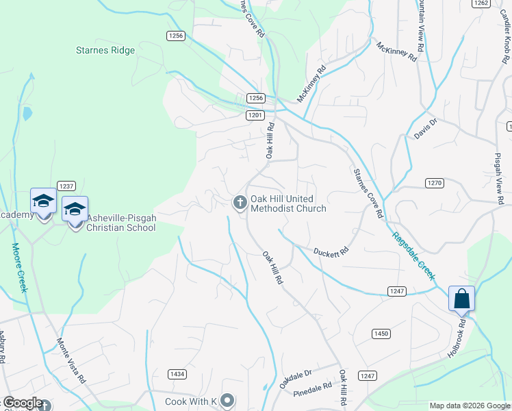 map of restaurants, bars, coffee shops, grocery stores, and more near 6 Lefler Lane in Candler