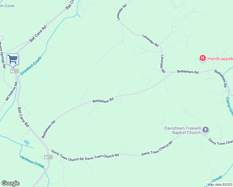 map of restaurants, bars, coffee shops, grocery stores, and more near 4514 Bethlehem Road in Old Fort