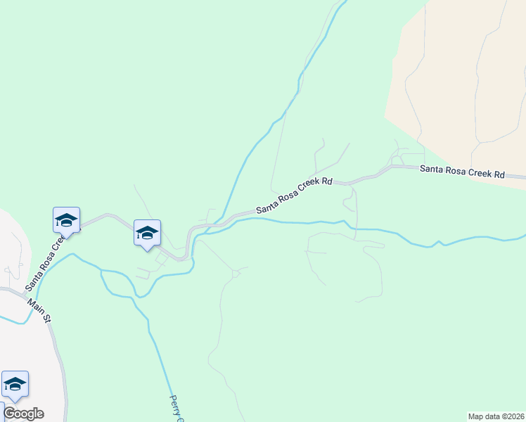 map of restaurants, bars, coffee shops, grocery stores, and more near 2950 Santa Rosa Creek Road in Cambria