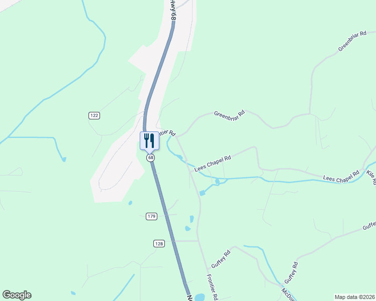 map of restaurants, bars, coffee shops, grocery stores, and more near 223 Creek 150 in Sweetwater