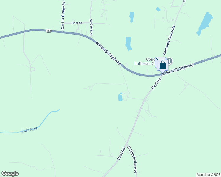 map of restaurants, bars, coffee shops, grocery stores, and more near 320 Deal Road in Mooresville