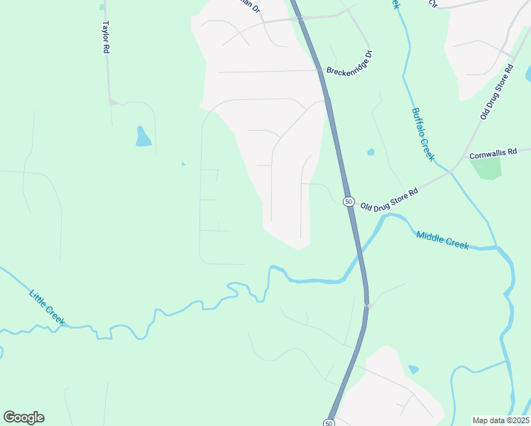 map of restaurants, bars, coffee shops, grocery stores, and more near 180 Leach Drive in Garner
