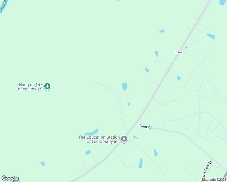 map of restaurants, bars, coffee shops, grocery stores, and more near Jones Chapel Road in Sanford
