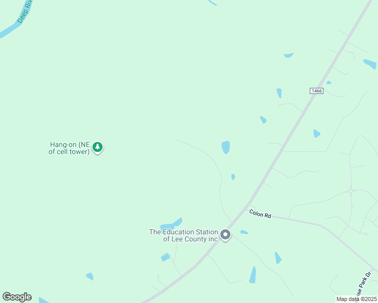 map of restaurants, bars, coffee shops, grocery stores, and more near Jones Chapel Road in Sanford