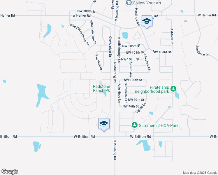 map of restaurants, bars, coffee shops, grocery stores, and more near 9900 Glover River Drive in Yukon
