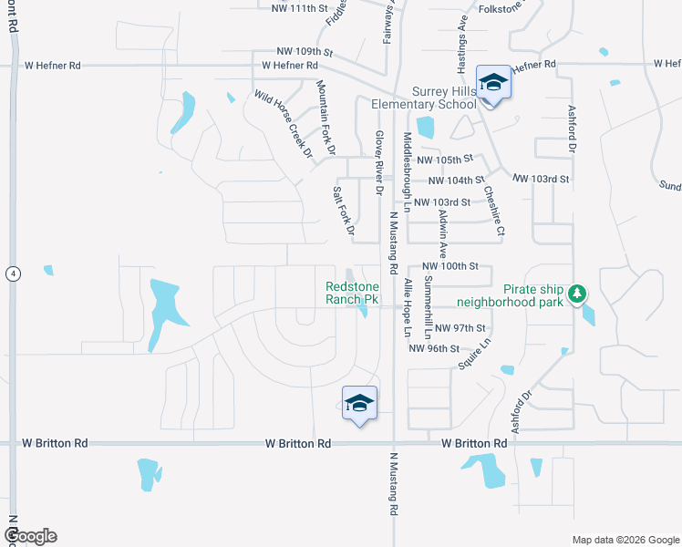 map of restaurants, bars, coffee shops, grocery stores, and more near 10012 Jackrabbit Road in Yukon