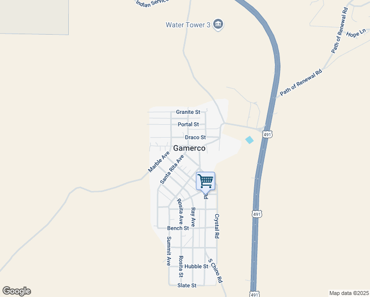 map of restaurants, bars, coffee shops, grocery stores, and more near in Gamerco