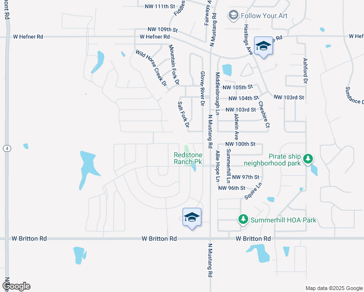 map of restaurants, bars, coffee shops, grocery stores, and more near 10012 Jackrabbit Road in Yukon