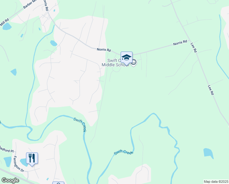 map of restaurants, bars, coffee shops, grocery stores, and more near 31 Saddle Mare Street in Clayton