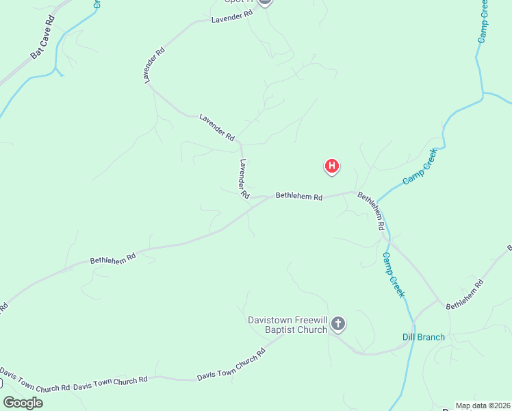 map of restaurants, bars, coffee shops, grocery stores, and more near 4077 Bethlehem Road in Old Fort