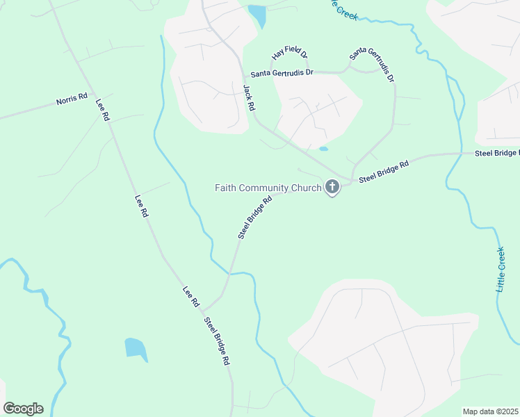 map of restaurants, bars, coffee shops, grocery stores, and more near 1754 Steel Bridge Road in Clayton